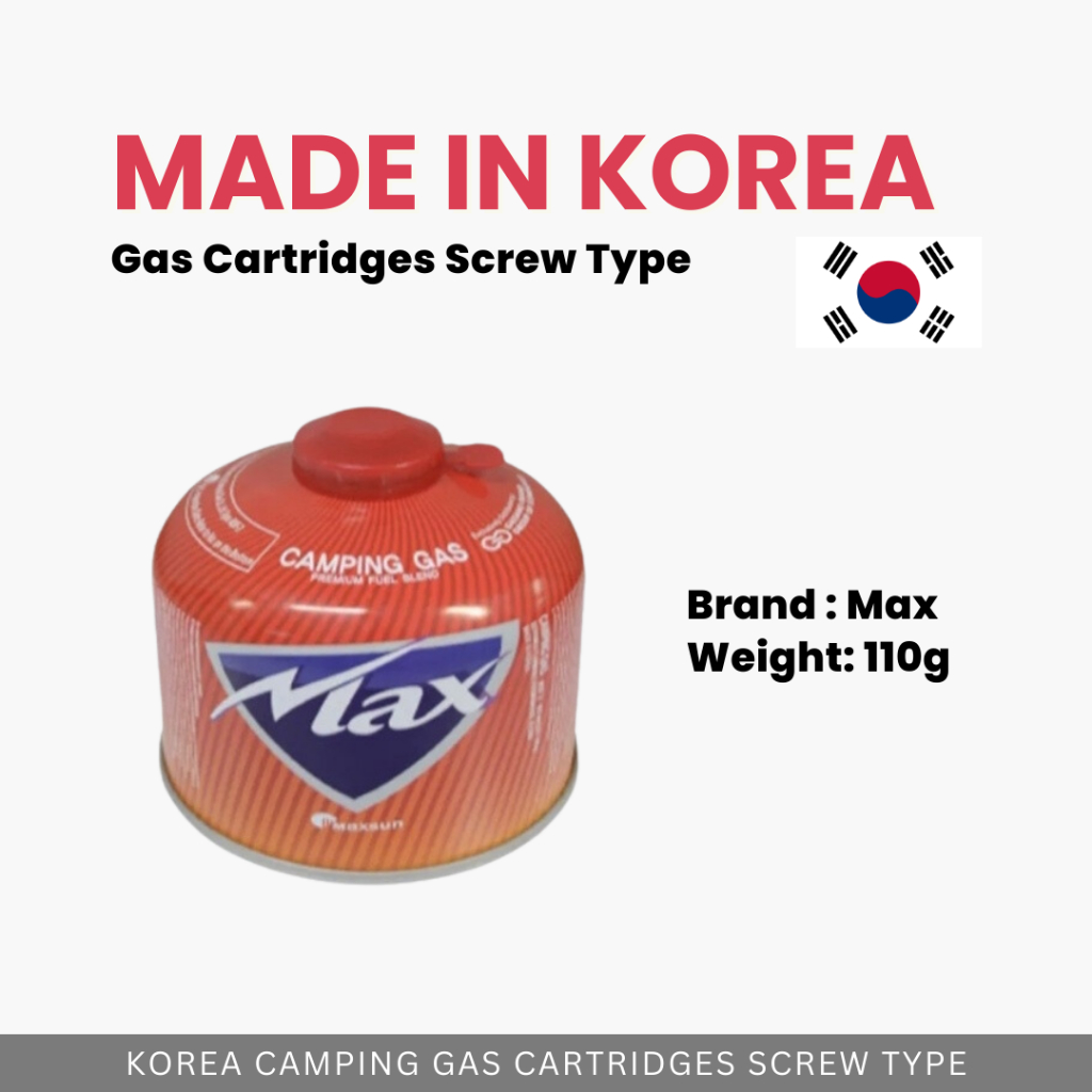 FROM KOREA KOVEA & MAX CAMPING PROPANE BUTANE GAS CARTRIDGES SCREW TYPE OUTDOOR CAMPING PICNIC