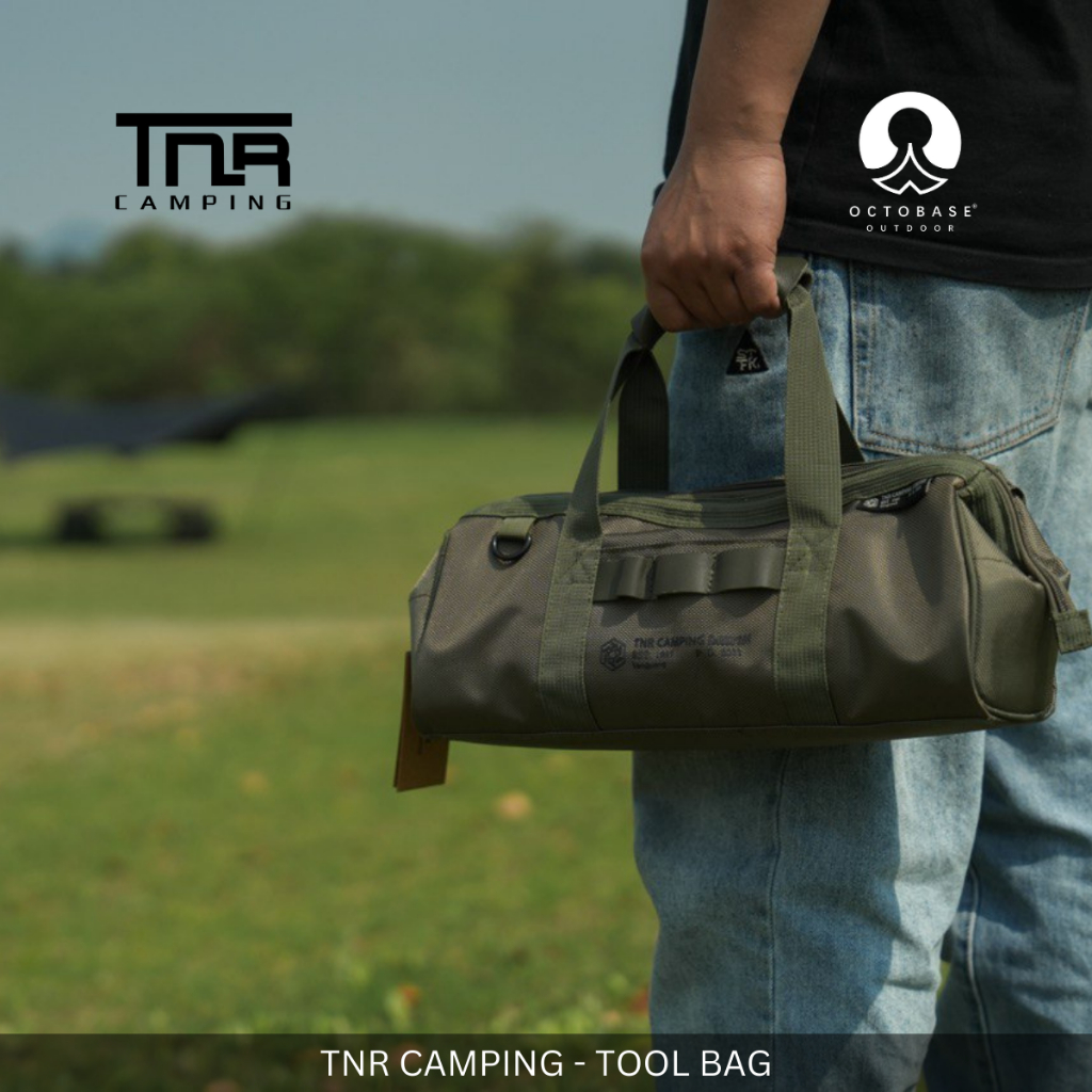 TNR CAMPING - TOOL BAG ORGANIZE MULTI-PURPOSE BAG FOR PEG ROPE HAMMER FOR INDOOR OUTDOOR CAMPING HIKING PICNIC
