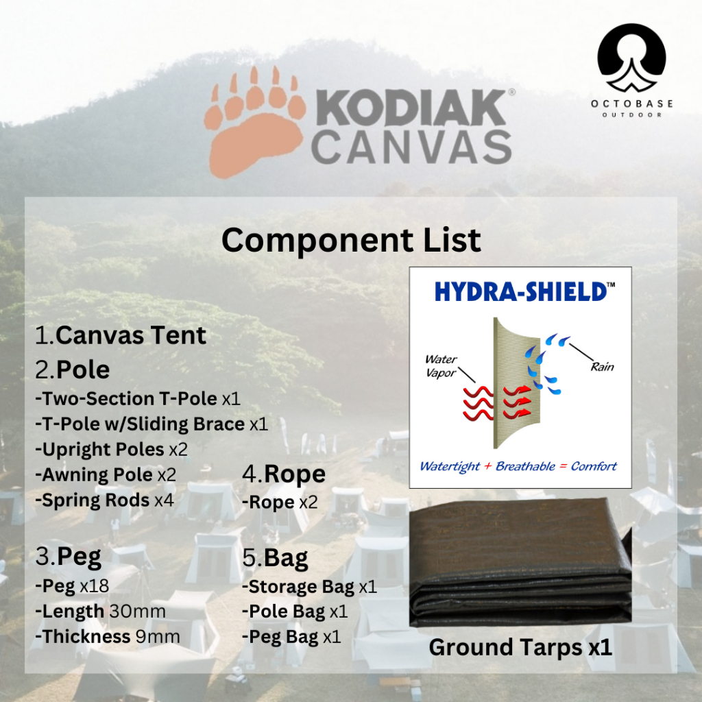 KODIAK CANVAS FLEX-BOW VX 10'x10' TENT 6103