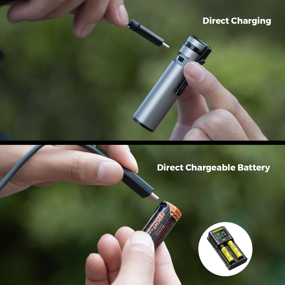 FLEXTAIL - ZERO FLASHLIGHT 1200 - Ultra Light & Bright EDC Outdoor Flashlight