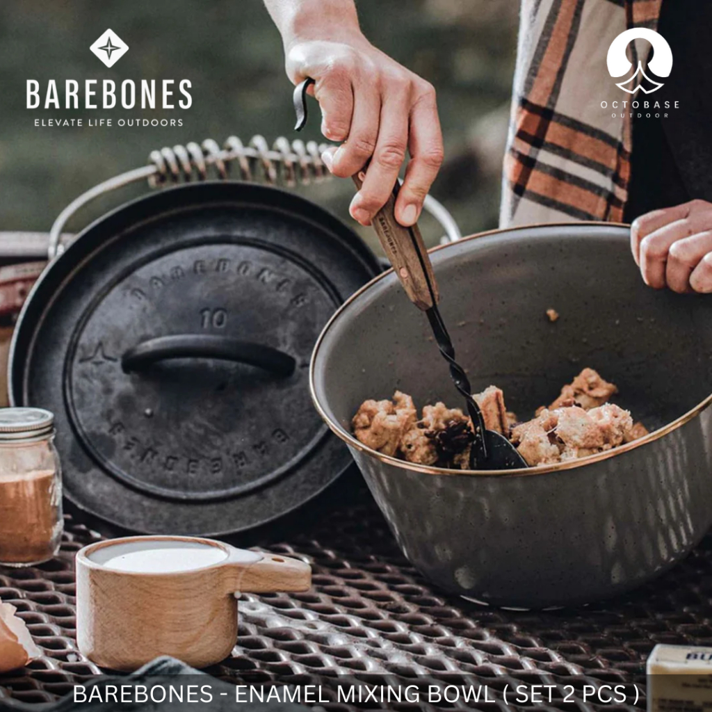 BAREBONES ENAMEL MIXING BOWL 