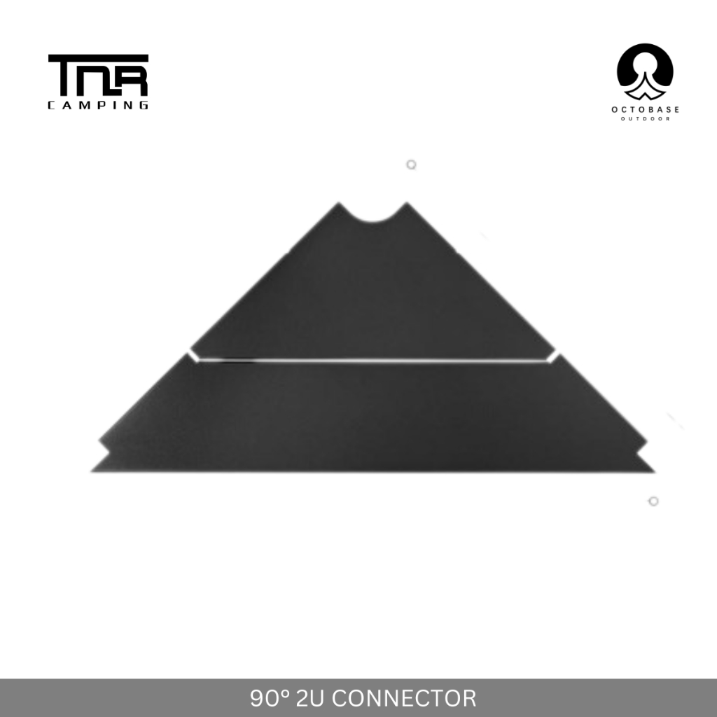 TNR CAMPING - ALUMINIUM COMBINATION MODULAR TABLE  LAMP POLE SIDE HANGER CONNECTOR BLACK LIGH