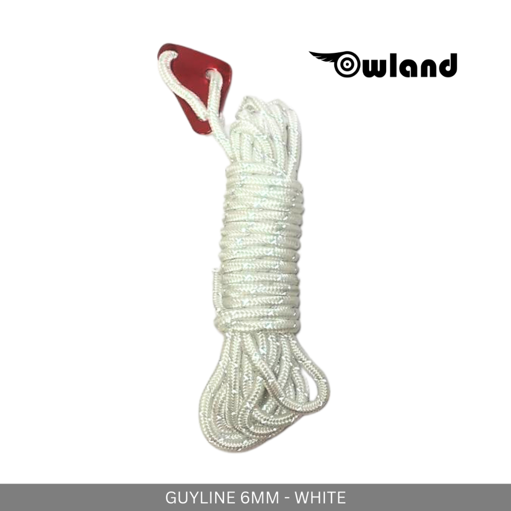 Owland 6 mm paracord guyline rope with triangle stopper