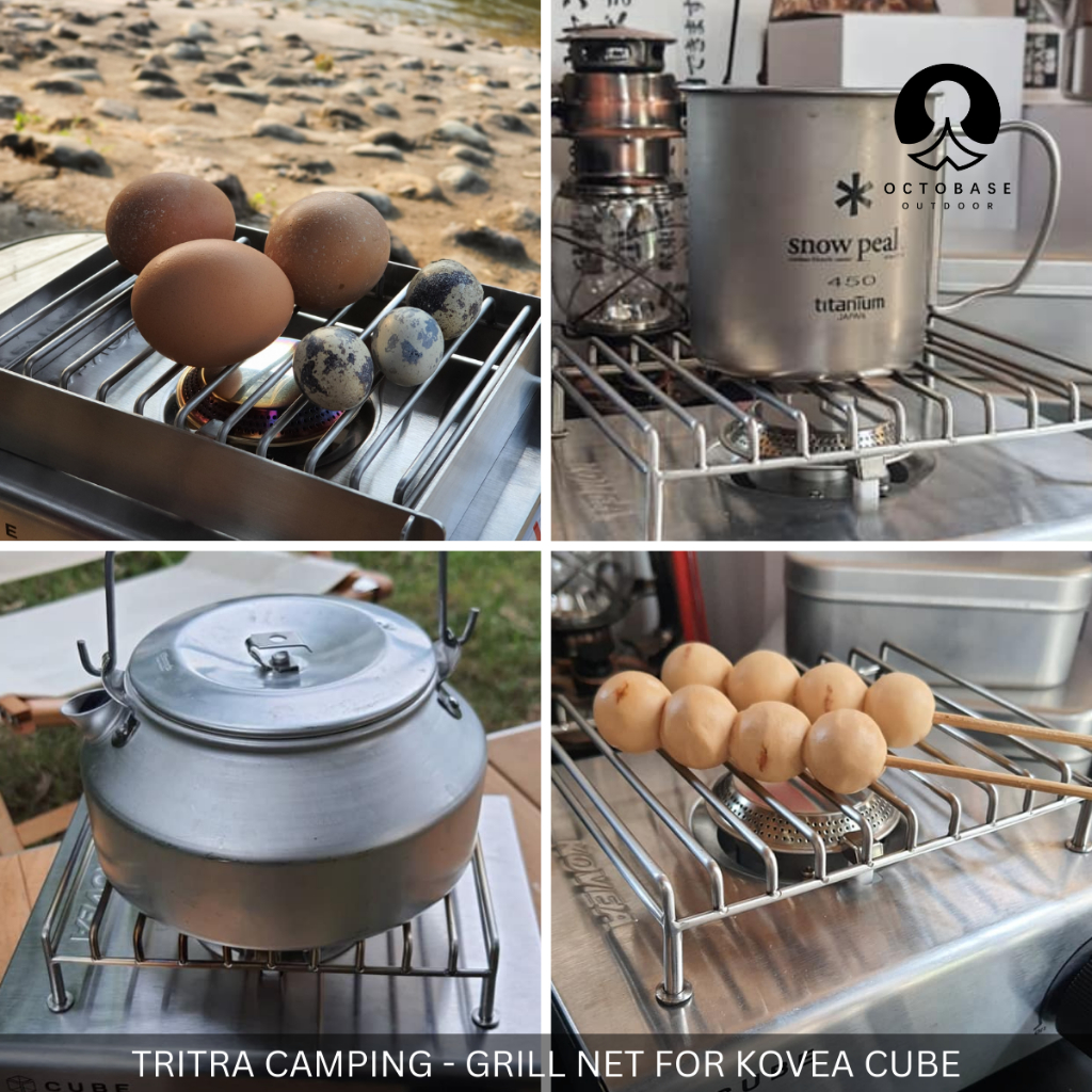 TRITRA CAMPING - GRILL NET FOR KOVEA CUBE CAMPING STOVE 
