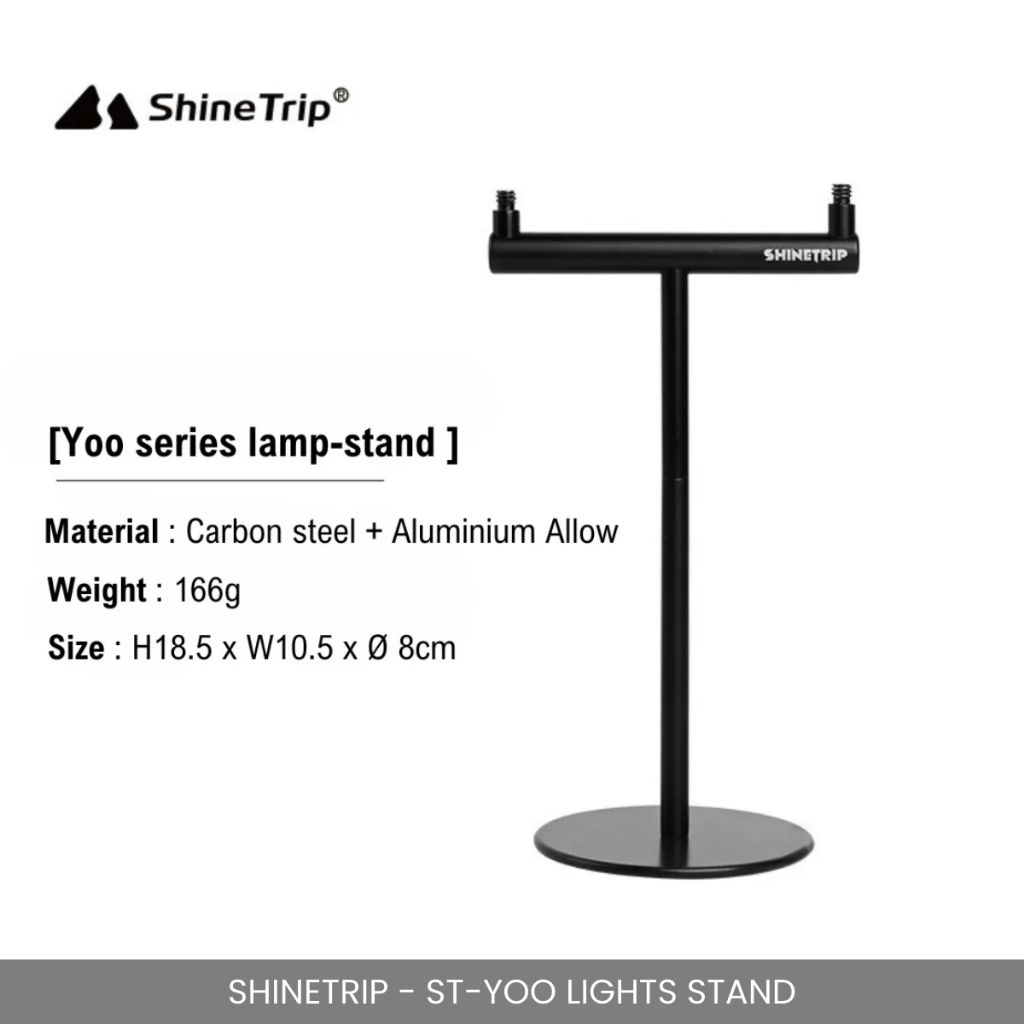 SHINETRIP ST-YOO LIGHTS STAND COMPATIBLE WITH CARROT LED LIGHT & MINI FAN PORTABLE CAMPING TRIPOD