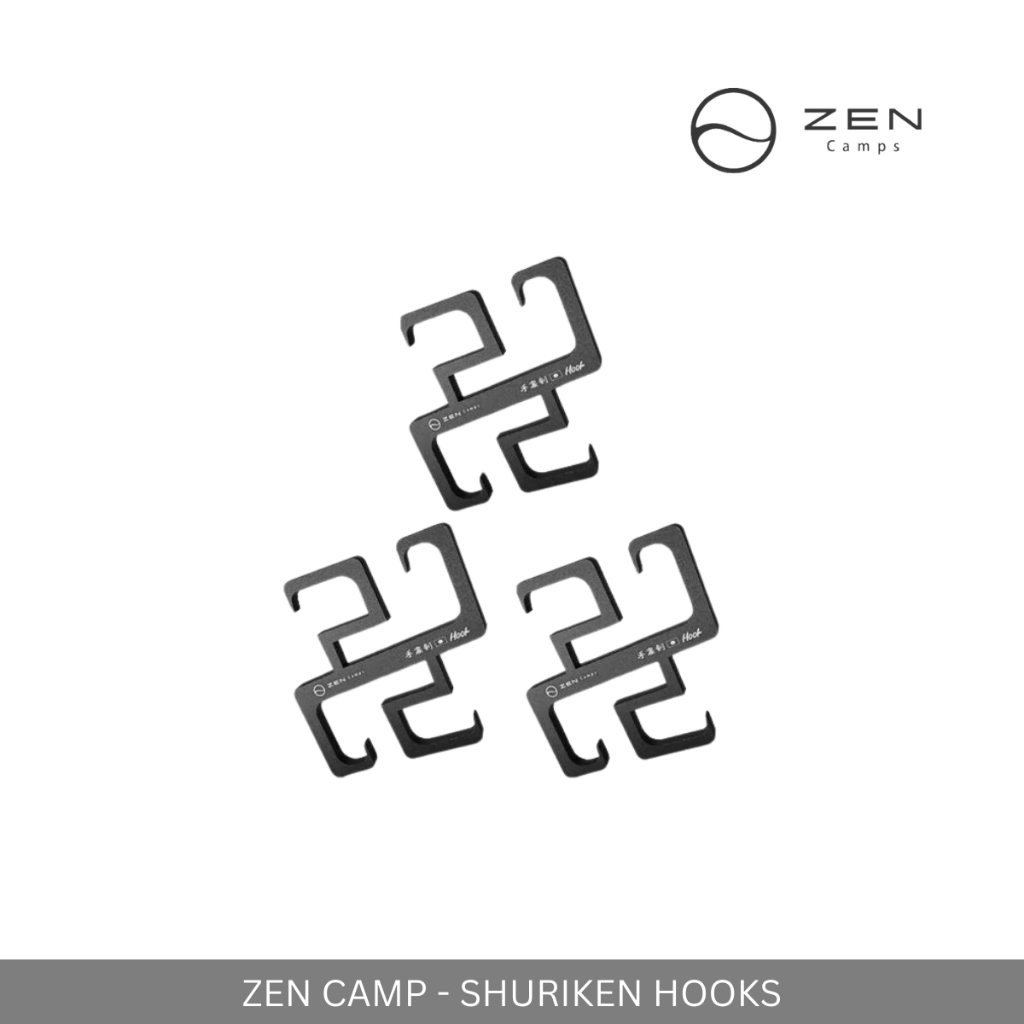 ZEN CAMPS - SHURIKEN NINJA HOOKS CARRY UP TO 10KG HANGING HOOK FOR OUTDOOR CAMPING HIKING SURVIVAL