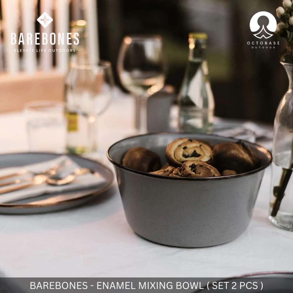 BAREBONES ENAMEL MIXING BOWL 
