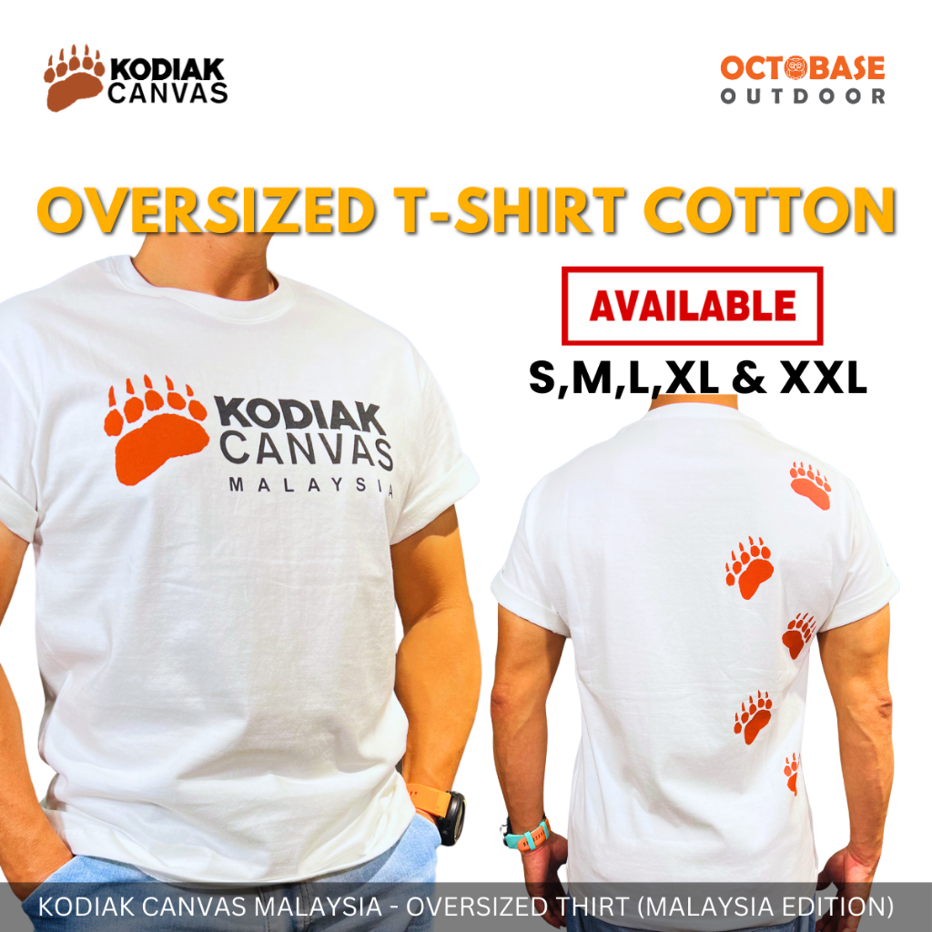 KODIAK CANVAS LOGO PRINTED 100% COTTON T-SHIRT