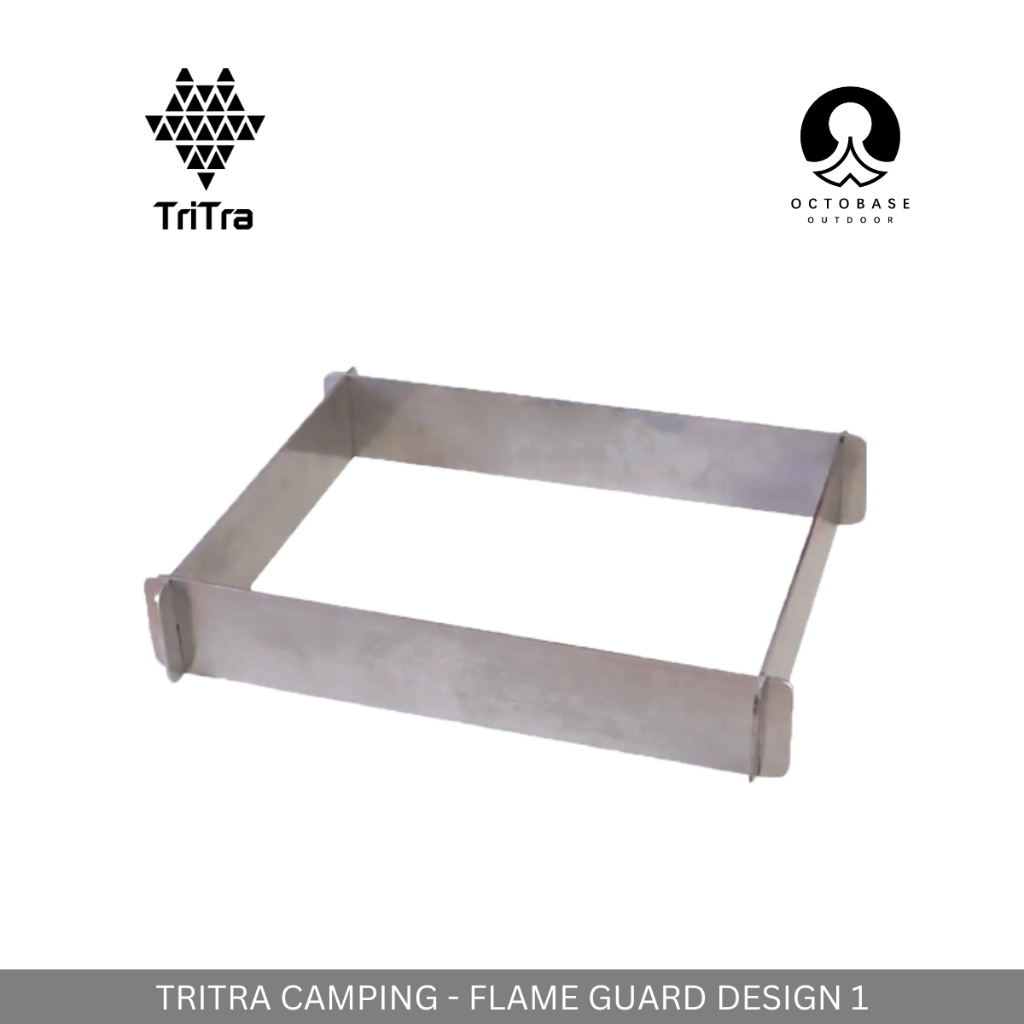 TRITRA CAMPING - [ACCESSORIES] FLAME GUARD DESIGN 1 & 2 FOR KOVEA CUBE CAMPING STOVE FOR STAINLESS STEEL GRILL  CAMPING