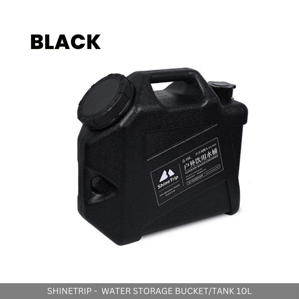 SHINETRIP - 10L / 15L OUTDOOR WATER STORAGE TANK WITH HANDLE FAUCET TONG AIR OUTDOOR CAMPING PICNIC