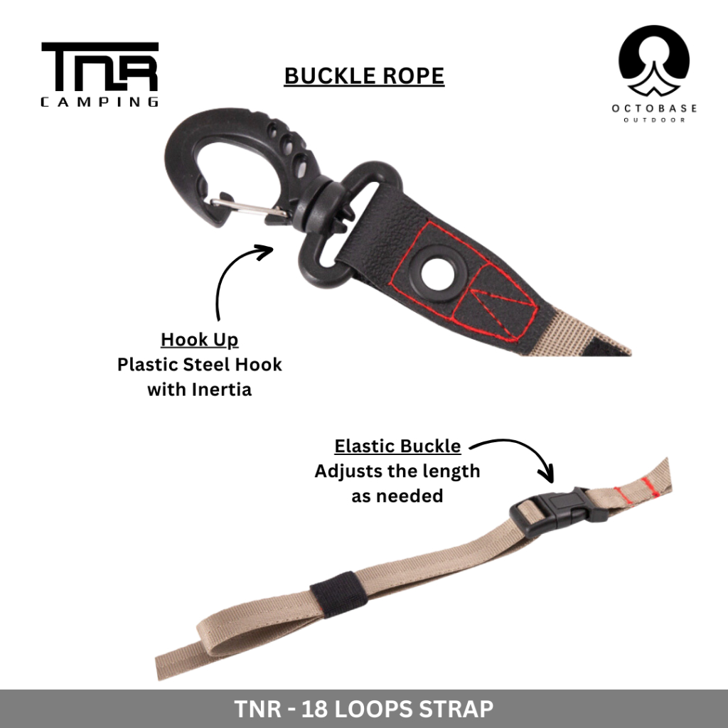 TNR CAMPING 18 Loops Hanging Strap