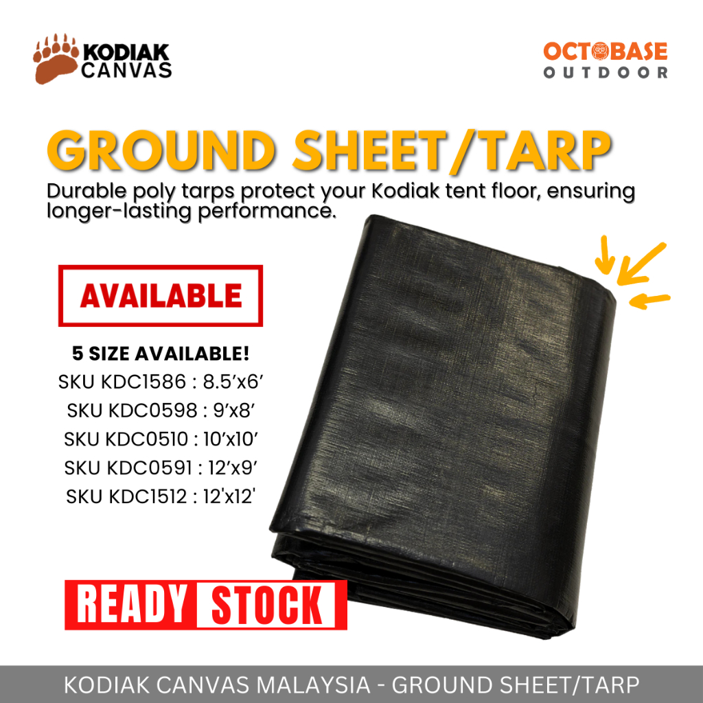 KODIAK CANVAS GROUND TARP 