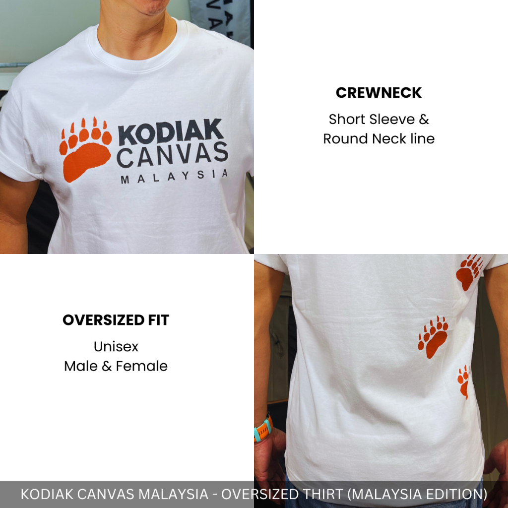 KODIAK CANVAS LOGO PRINTED 100% COTTON T-SHIRT