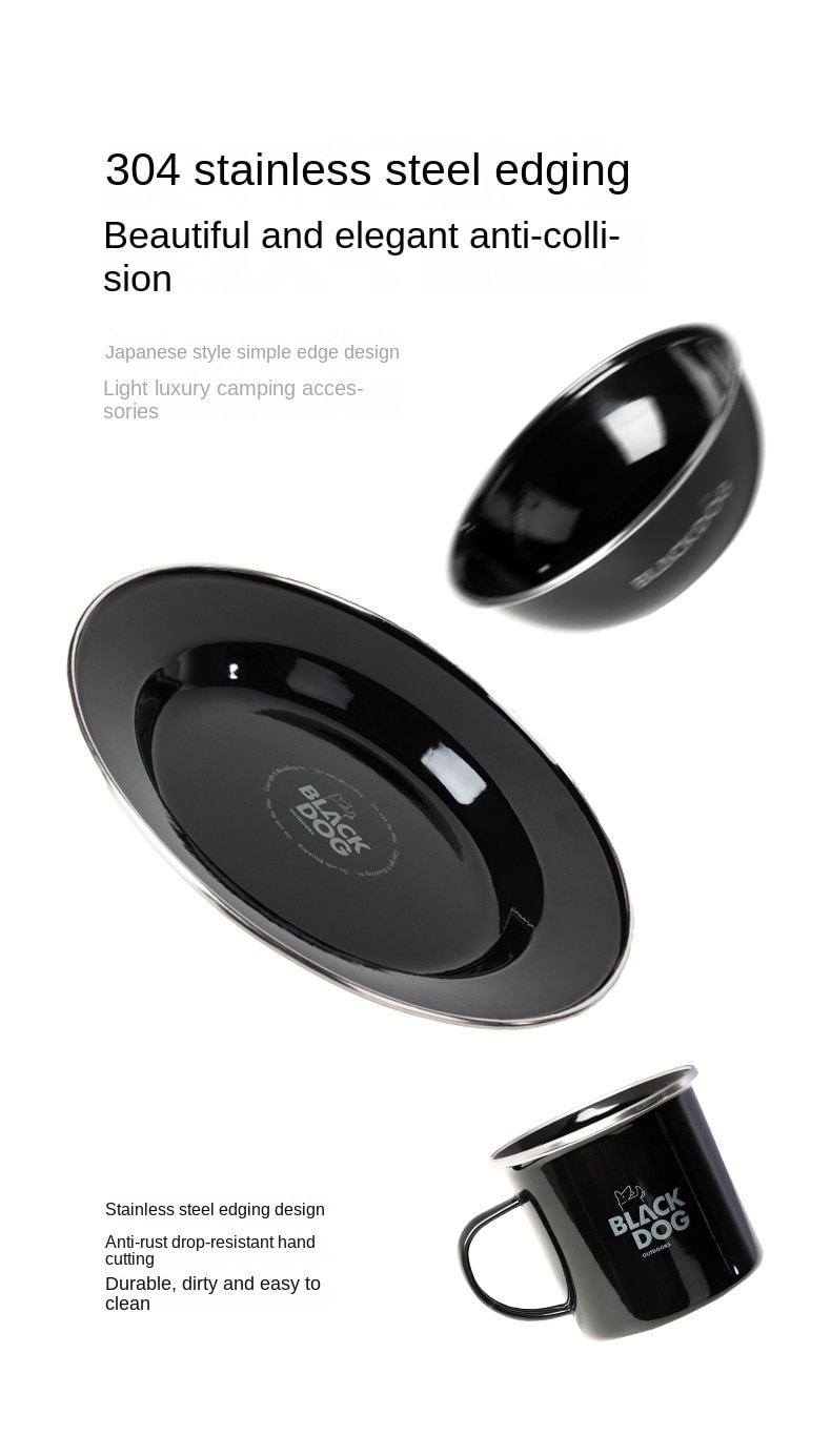 BLACKDOG Enamel Tableware