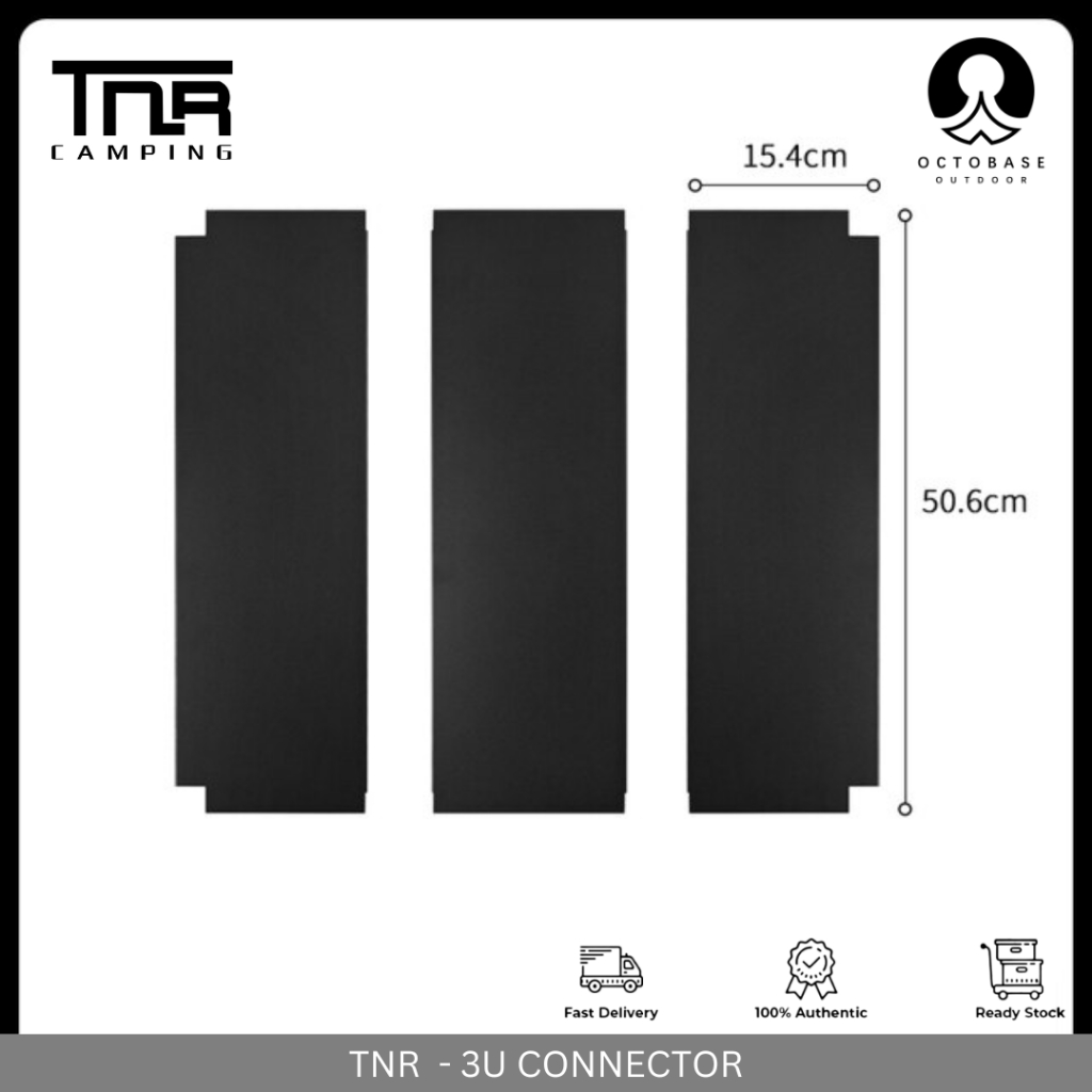 TNR CAMPING - ALUMINIUM COMBINATION MODULAR TABLE  LAMP POLE SIDE HANGER CONNECTOR BLACK LIGH