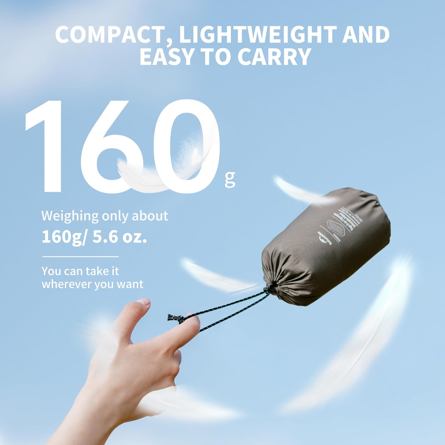 NATUREHIKE- INFLATABLE SPONGE PILLOW