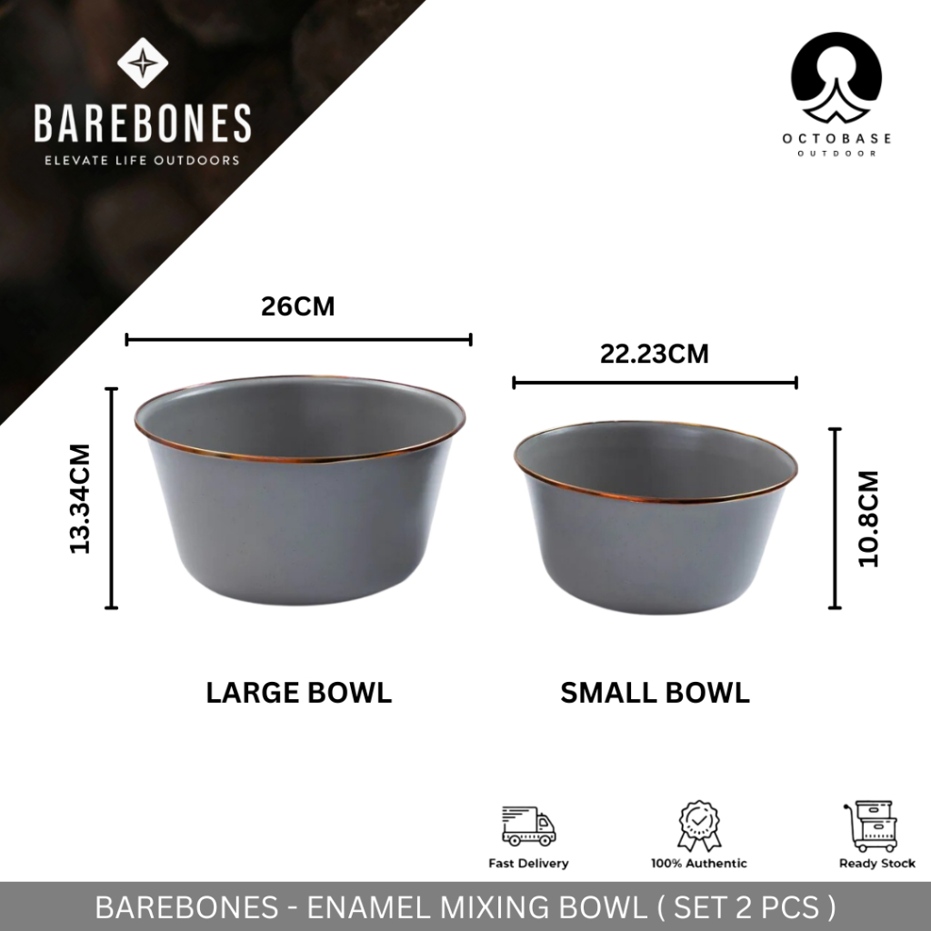BAREBONES ENAMEL MIXING BOWL 