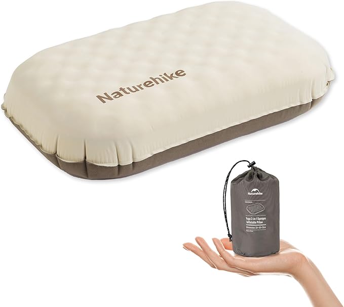 NATUREHIKE- INFLATABLE SPONGE PILLOW