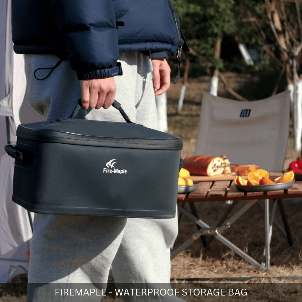 FIREMAPLE OUTDOOR WATERPROOF STORAGE BAG FOOD GRADE PEVA DURABLE GEAR ORGANIZER FOR HIKING & TRAVEL
