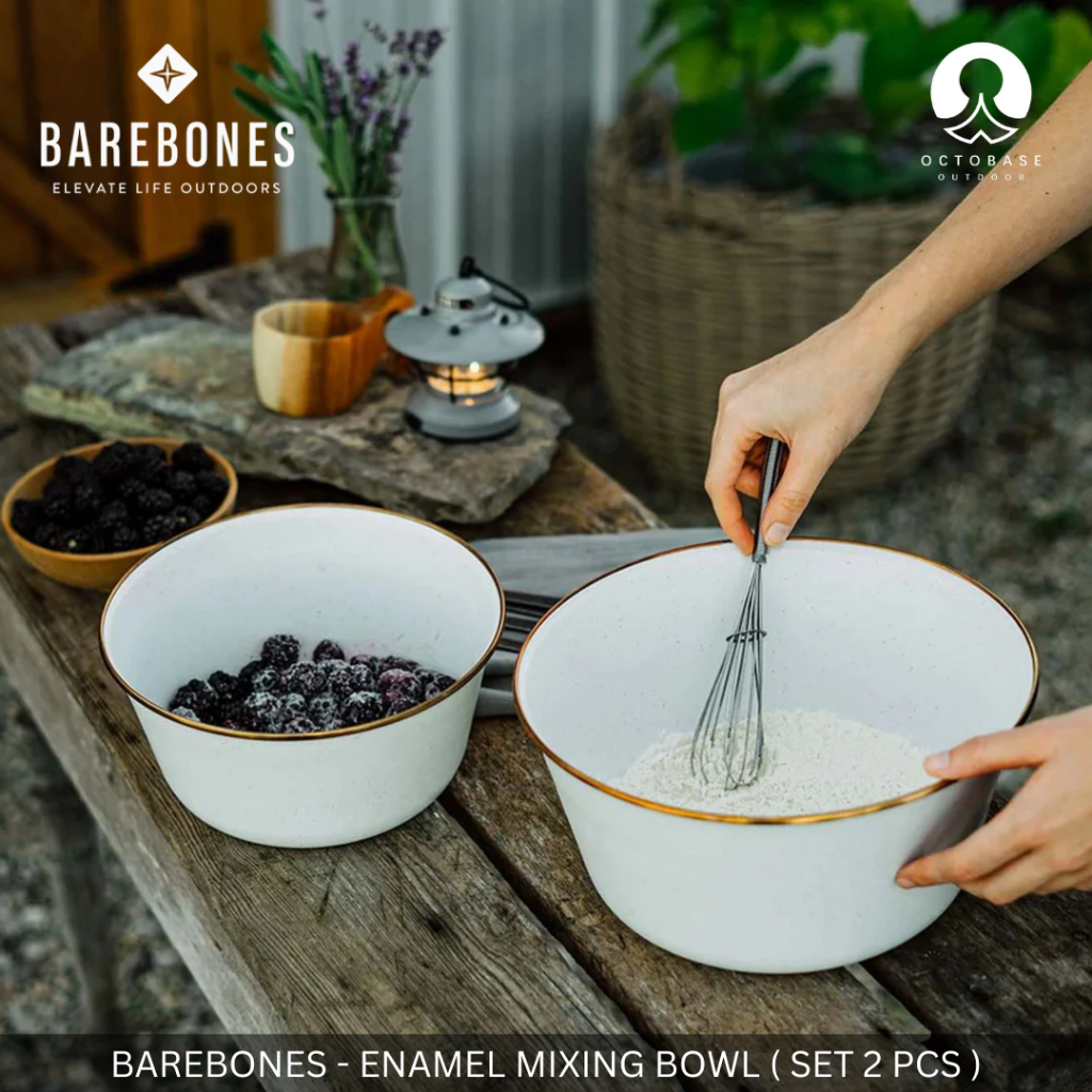 BAREBONES ENAMEL MIXING BOWL 