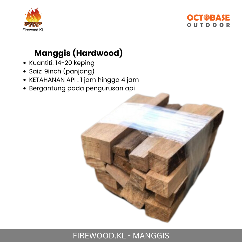 FIREWOOD KL- FIREWOOD HARDWOOD & SOFTWOOD KAYU API FOR BBQ GRILL BONFIRE OUTDOOR CAMPING PICNIC