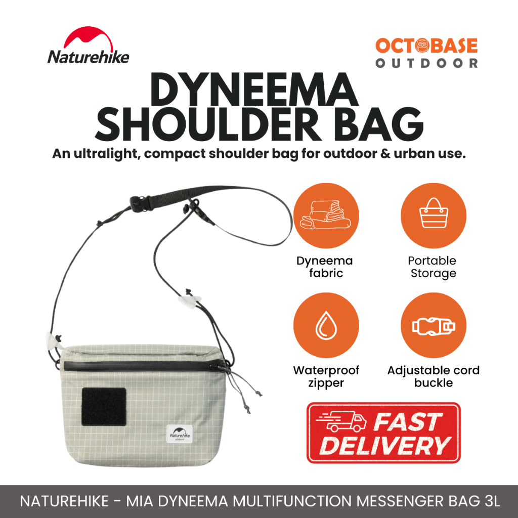 NATUREHIKE - ZT‑12 MIA 3L MESSENGER BAG WATERPROOF LIGHTWEIGHT URBAN OUTDOOR CROSSBODY
