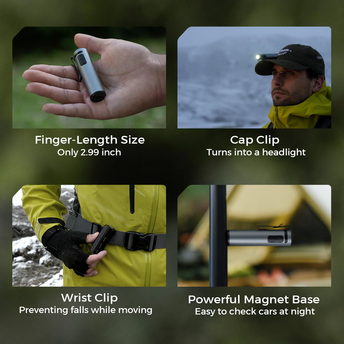 FLEXTAIL - ZERO FLASHLIGHT 1200 - Ultra Light & Bright EDC Outdoor Flashlight