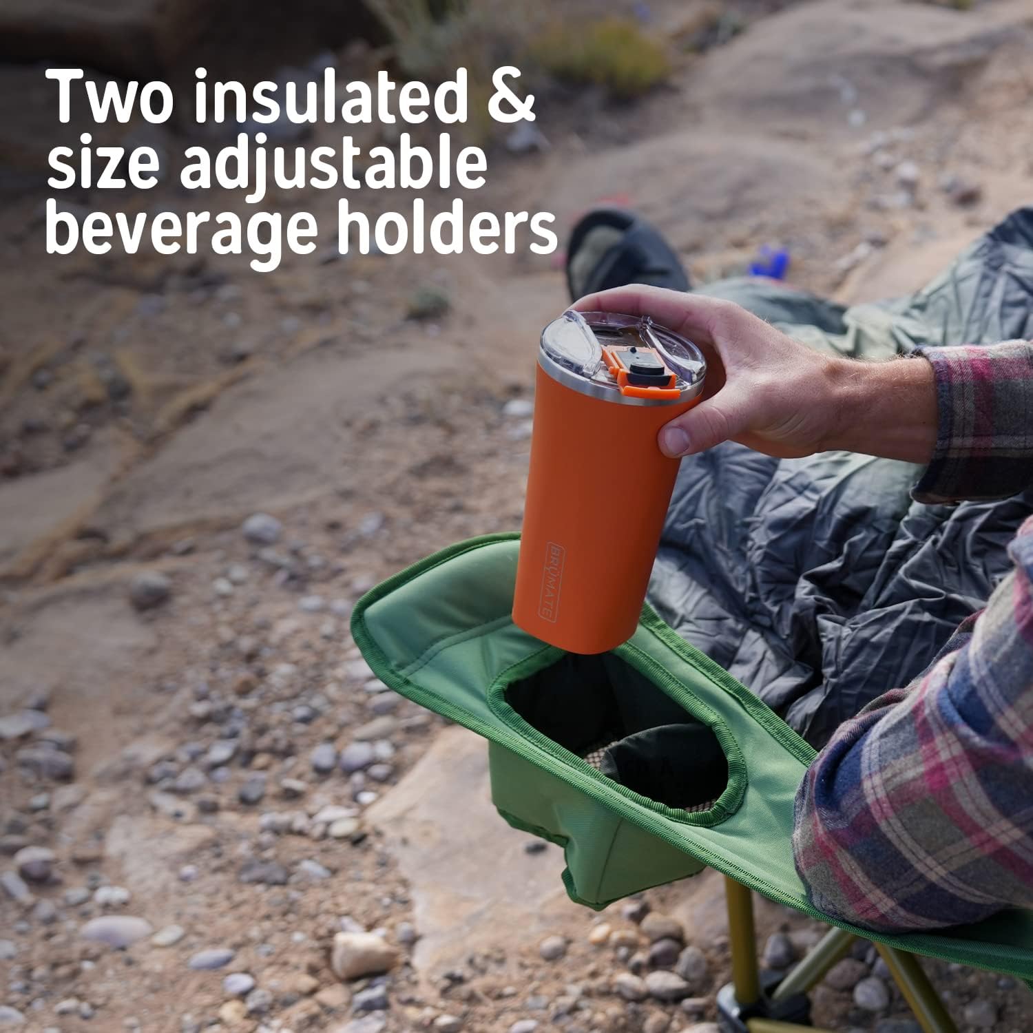 Kelty Loveseat 2-person camping chair quilted low seat with cup holders