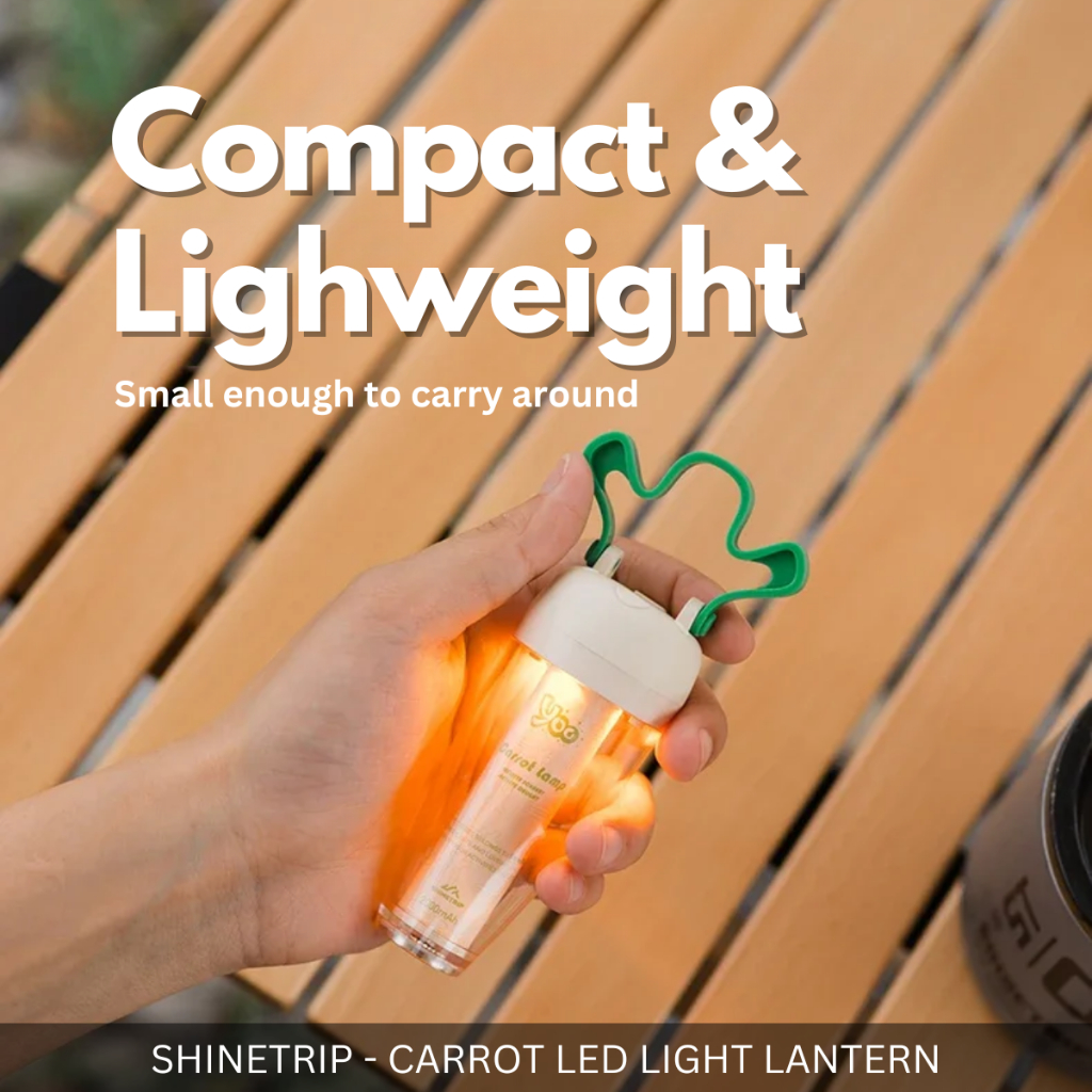 SHINETRIP - CARROT AMBIENT LIGHT 2000 mAh OUTDOOR HANGING CLIP LED LANTERN WITH MAGNET RADISH