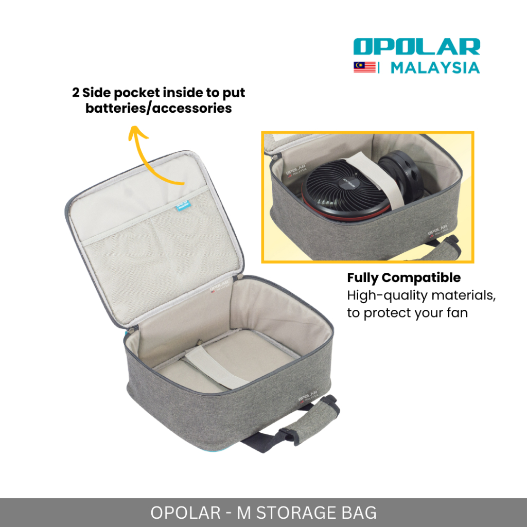 OPOLAR - M STORAGE BAG FOR MEDIUM CAMPING FAN CASE FOR OUTDOOR PICNIC CAMPING