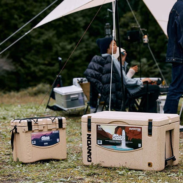 CANYON OUTFITTER - 35 QUART PREMIUM HARD COOLER BOX FROM USA ICE BOX FOR CAMPING PICNIC FISHING OUTDOOR