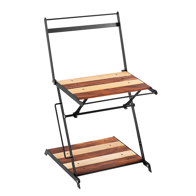 TNR CAMPING - 2-LAYER WOODEN SHELF SMALL FOR OUTDOOR CAMPING HIKING PICNIC SURVIVAL