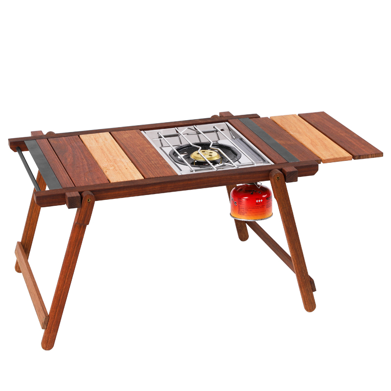 TNR CAMPING - EXTENSION IGT TABLE FOLDABLE TEAK WOOD TABLE