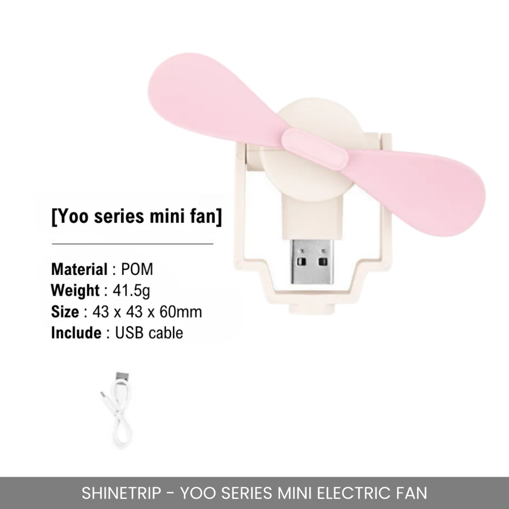 SHINETRIP - MINI POCKET FAN USB HANDHELD REMOVABLE GADGETS COOLING SMALL FAN FOR OUTDOOR INDOOR