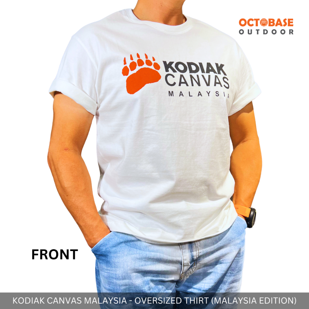 KODIAK CANVAS LOGO PRINTED 100% COTTON T-SHIRT