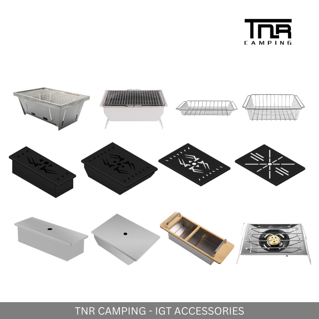 TNR - IGT ACCESSORIES DIY MIX & MATCH STAINLESS STEEL| STOVE BBQ GRILL STRAINER PLATE COVER BOX