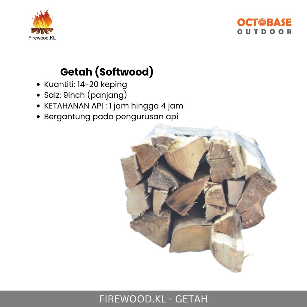 FIREWOOD KL- FIREWOOD HARDWOOD & SOFTWOOD KAYU API FOR BBQ GRILL BONFIRE OUTDOOR CAMPING PICNIC