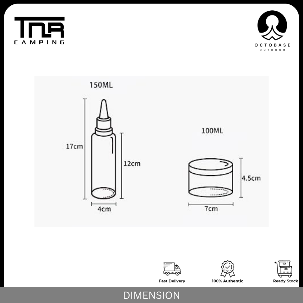 TNR CAMPING - SEASONING JAR SET