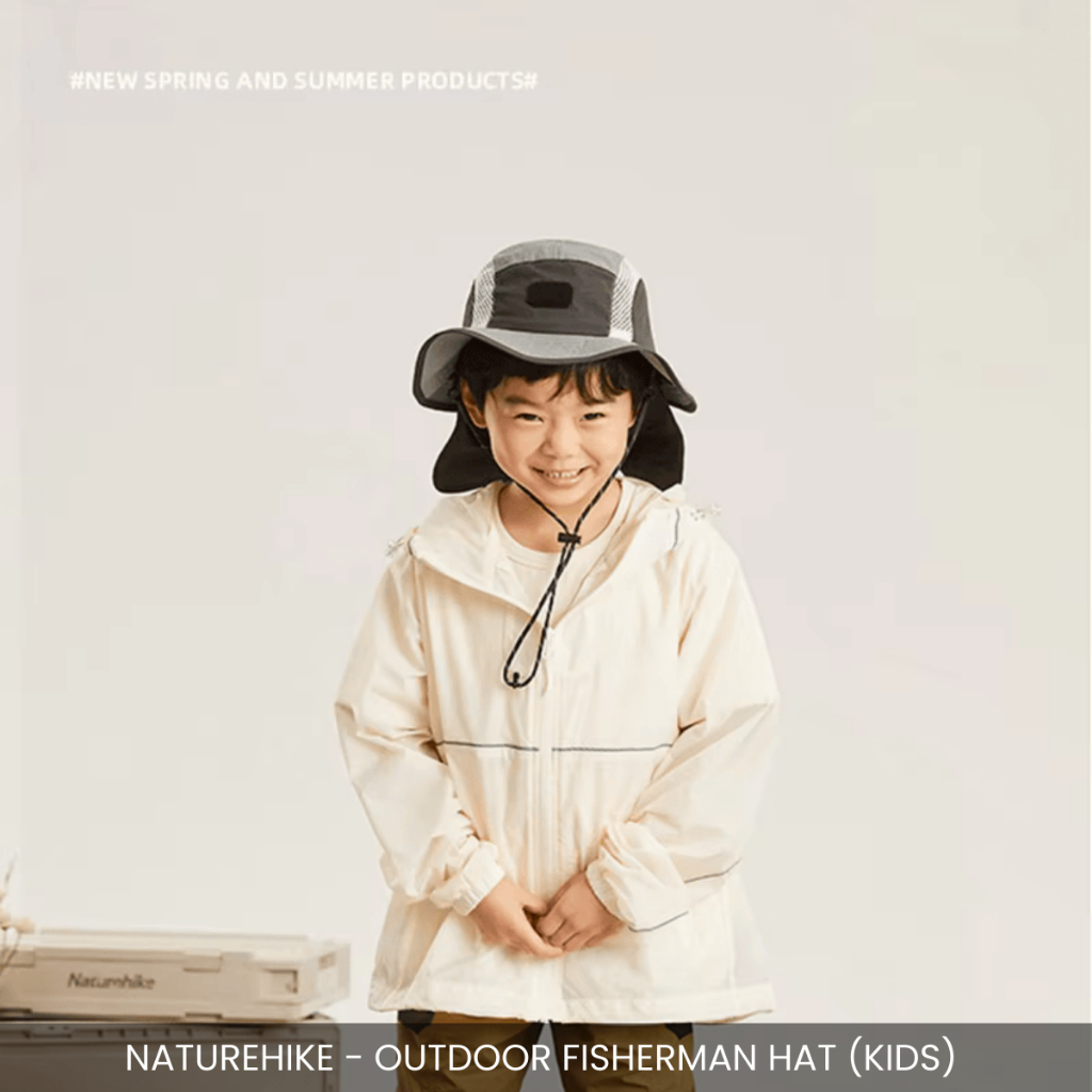 NATUREHIKE Fisherman's Hat With Mesh Sun Protection For Kid