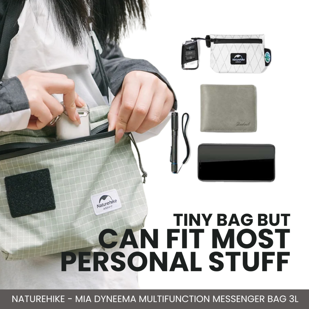 NATUREHIKE - ZT‑12 MIA 3L MESSENGER BAG WATERPROOF LIGHTWEIGHT URBAN OUTDOOR CROSSBODY