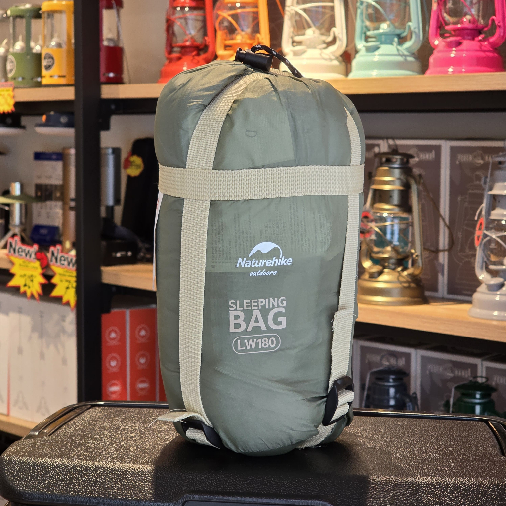 NATUREHIKE - LW180 SLEEPING BAG ULTRA-LIGHT WASHABLE COMFORTABLE FOR INDOOR OUTDOOR CAMPING HIKING