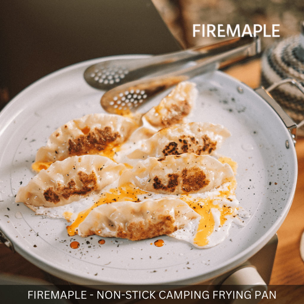 FIREMAPLE -  28CM CAMPING FRYING NON-STICK GRILL PAN FOR INDOOR OUTDOOR CAMP PICNIC