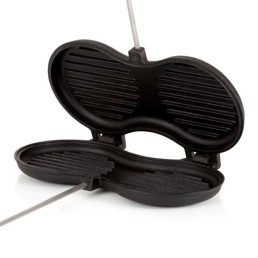 BURGER MAKER IRON CAST IRON GRILL