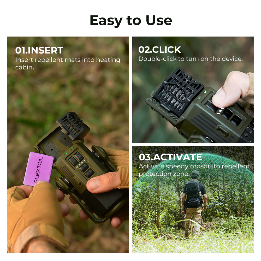 FLEXTAIL - EVO REPELLER - 3-in-1 Outdoor Mosquito Repeller Lantern