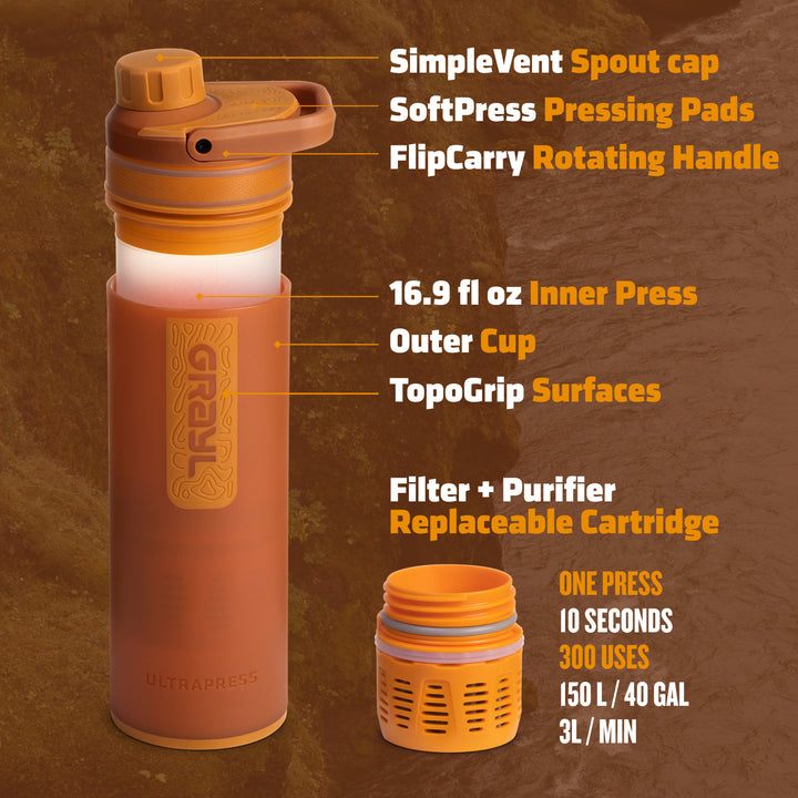 GRAYL 16.9oz UltraPress Purifier BOTTLE 