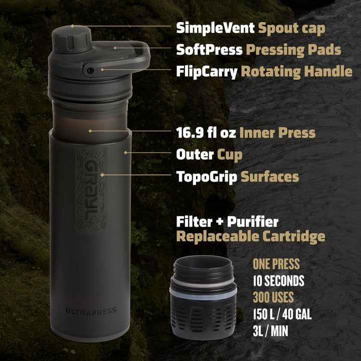 GRAYL 16.9oz UltraPress Purifier BOTTLE 