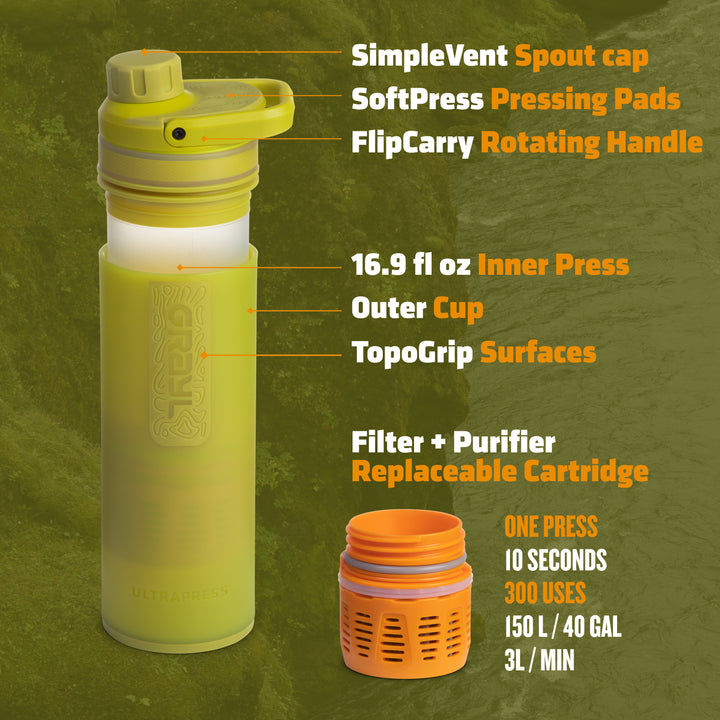 GRAYL 16.9oz UltraPress Purifier BOTTLE 