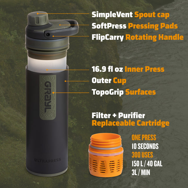 GRAYL 16.9oz UltraPress Purifier BOTTLE 