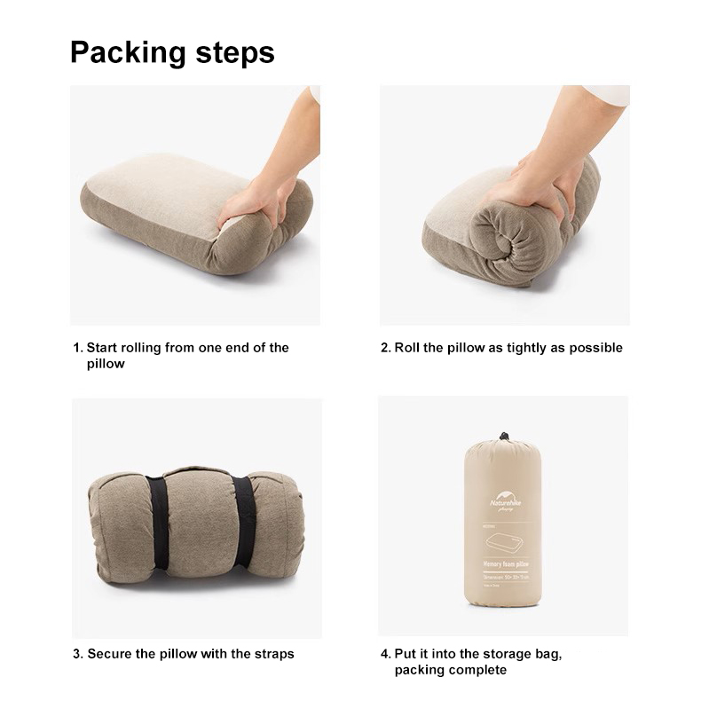 NATUREHIKE - FOLDABLE MEMORY FOAM BANTAL CAMPING PILLOW