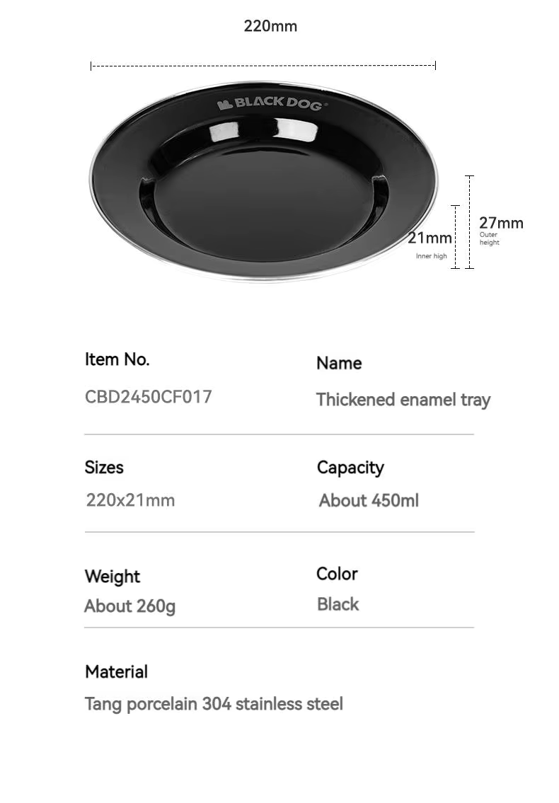 BLACKDOG Enamel Tableware